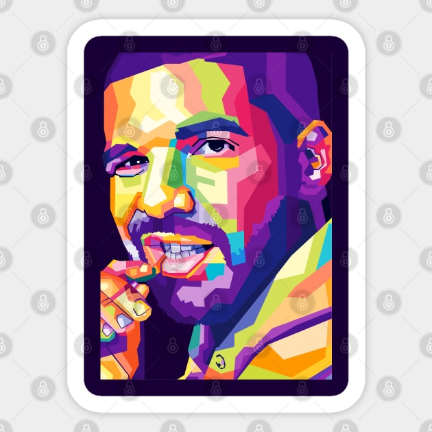 Drake Wpap Pop Art Sticker by Zet Art